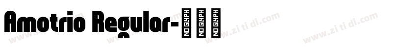Amotrio Regular字体转换